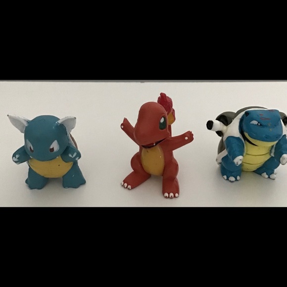 Pokemon Toys Figures Vintage Toy Figurines Mini Charmander Wartortle Bladtoise - Picture 9 of 15